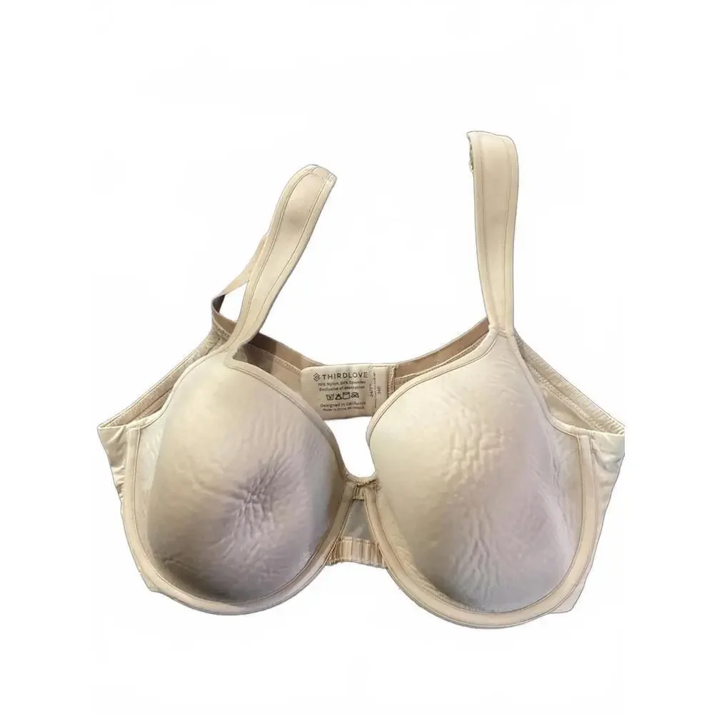 ThirdLove Nude Beige Full Coverage Bra - Comfortable and Supportive 34E
